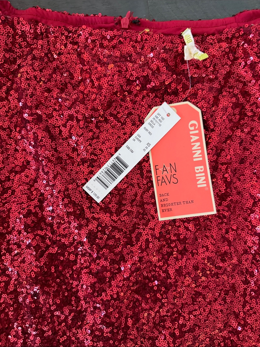 Gianni Bini Kids Red Sequin Party Dress